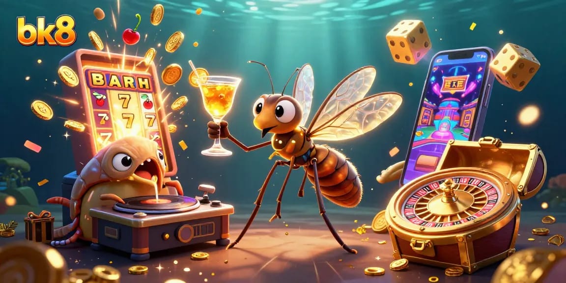 Immerse in BK8's vibrant casino world with dynamic characters and thrilling game elements.