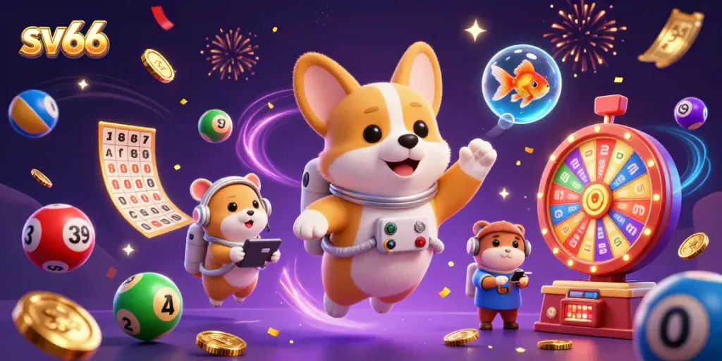 Launch into win with sv66 in this dynamic casino space scene featuring a fun gameplay atmosphere.