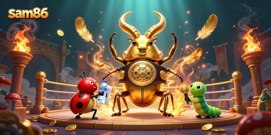Experience thrilling gameplay with sam86 in a vibrant 3D scene of epic casino challenges, featuring dynamic characters.