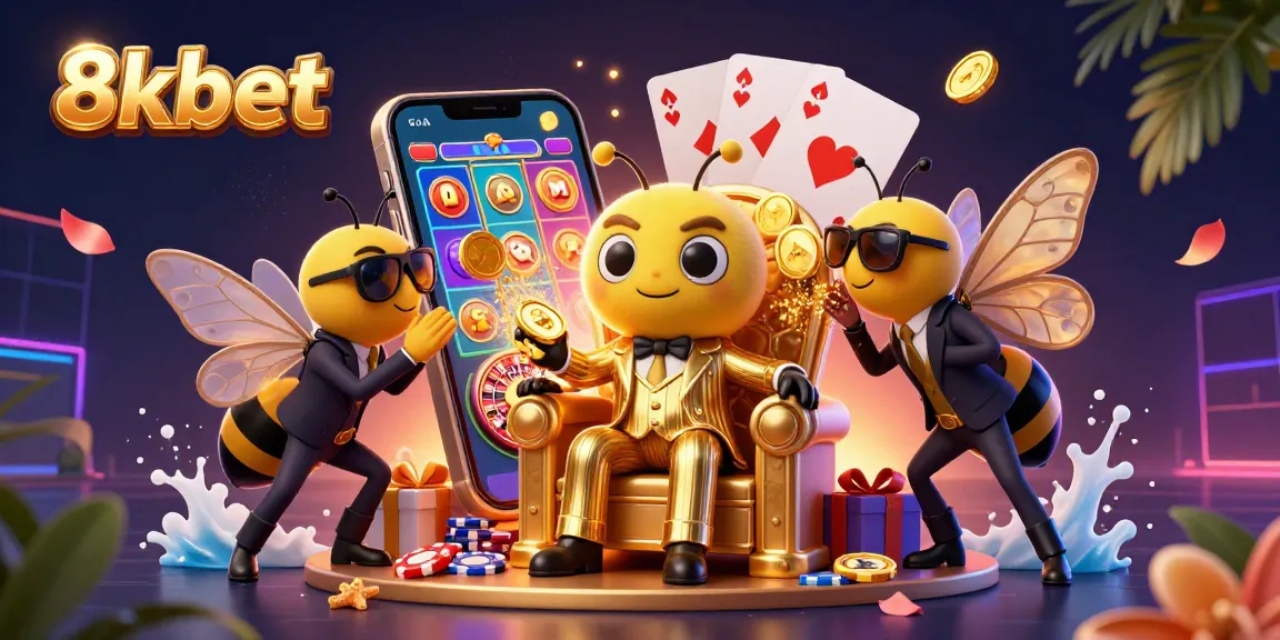 Experience thrilling spins and golden jackpots at 8xbet in a vibrant casino scene with dynamic game elements.