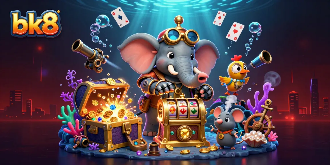 Engage with bk8's thrilling action at a vibrant steampunk casino experience filled with treasures and gaming excitement.