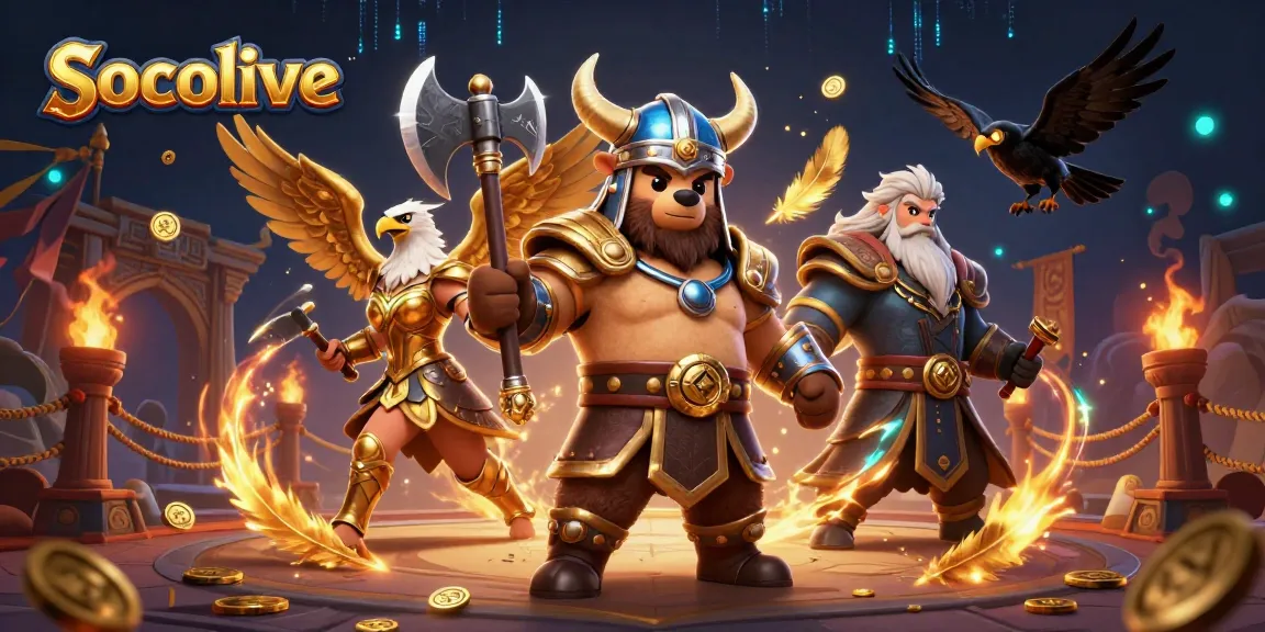 Experience the thrill of Socolive with this vibrant 3D illustration showcasing exciting betting elements and characters.