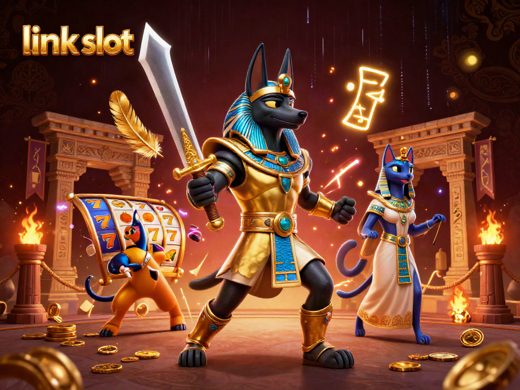 Spin the reels at link slot while Anubis and Bastet brose through the thrills of online slots.