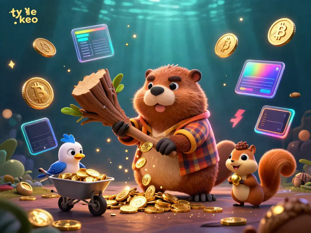 Experience ty le keo in a vibrant cartoon scene with golden coins and crypto elements!