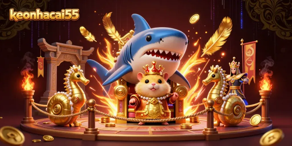 Engage with exciting betting strategies at keonhacai55, featuring a vibrant casino scene.