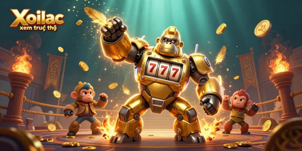 Xoilac xem trực tiếp showcases an engaging gambling experience with a dynamic gambling-themed illustration.