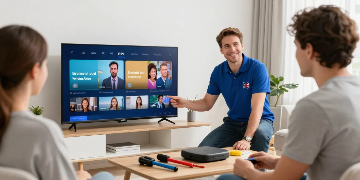 Expert support for British IPTV installation by a trusted local professional.