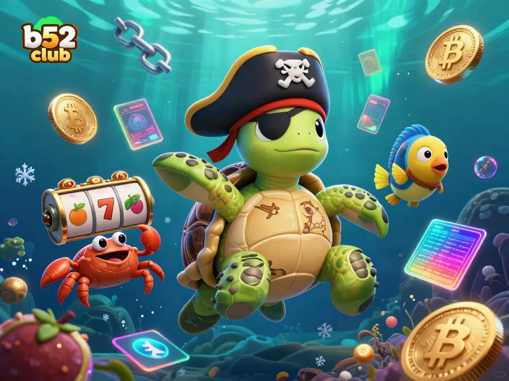 Experience the thrill of b52club with an exciting pirate-themed casino scene filled with vibrant gaming elements.