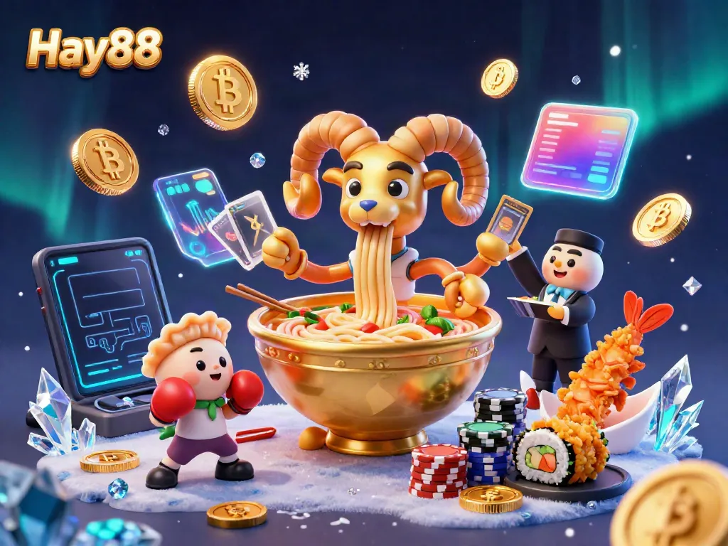 Engage with the thrilling Hay88 casino experience showcasing a vibrant 3D scene of characters and gaming elements.