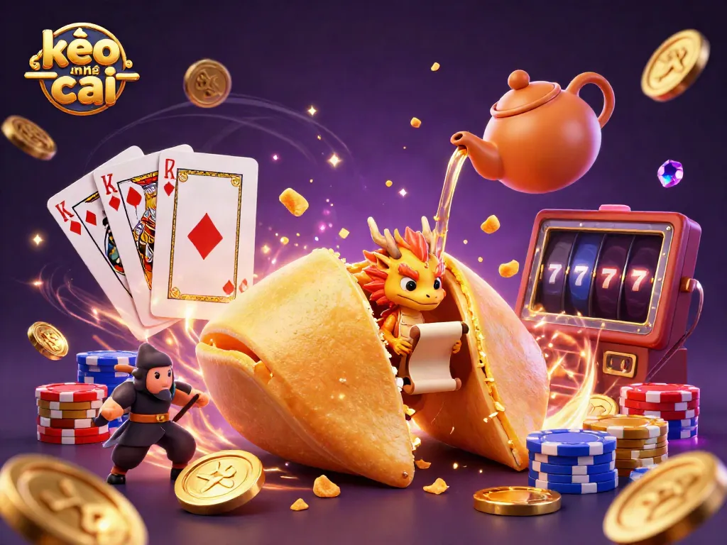 Experience the thrill of kèo nhà cái with towering stacks of poker chips and radiant golden coins.