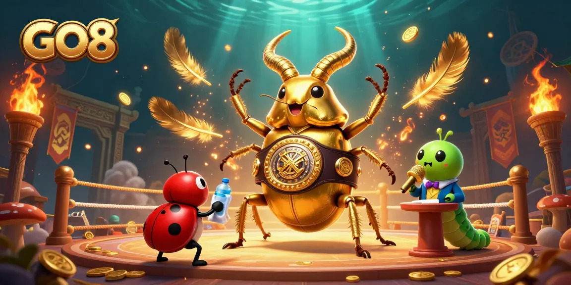 Experience exciting winnings at GO8 with this vibrant 3D illustration depicting a dynamic casino scene.