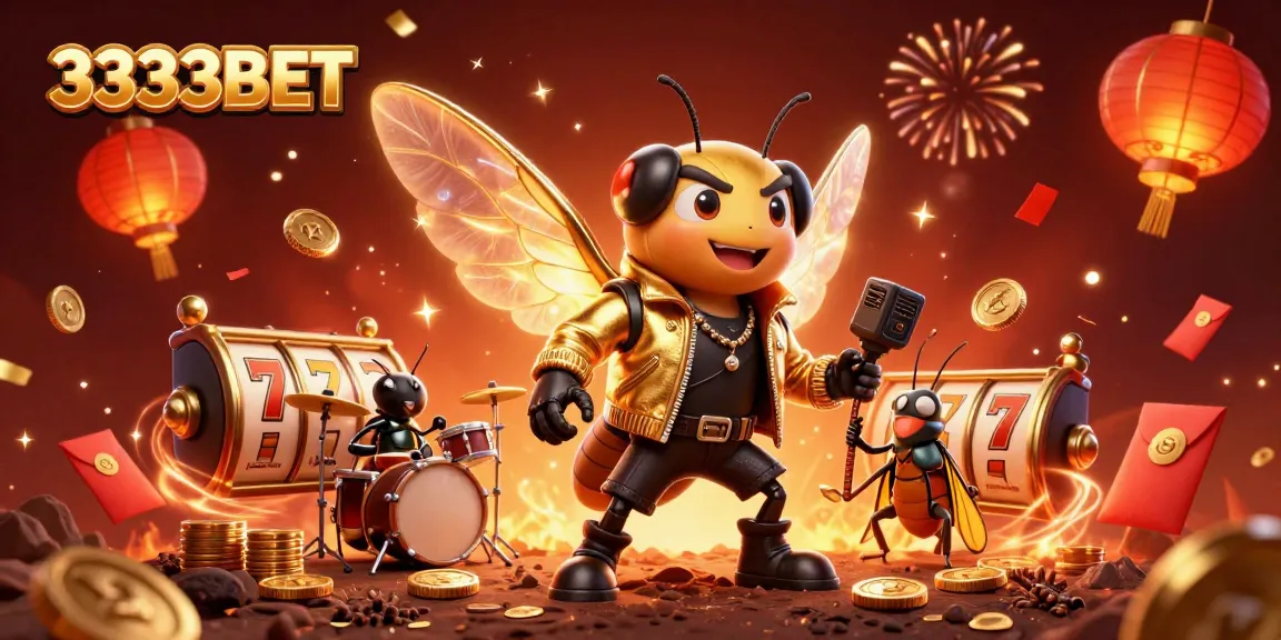 Experience thrilling gameplay with 3333BET's vibrant casino atmosphere featuring dynamic slot action.