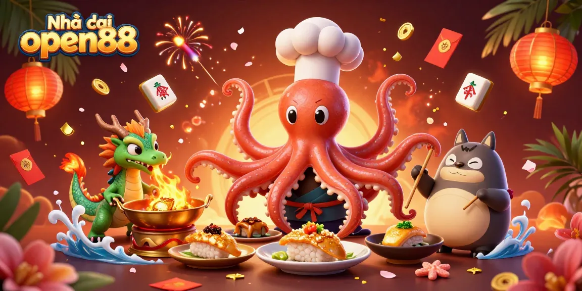 Join the excitement at Nhà cái open88 with our vibrant and dynamic casino-themed illustration.