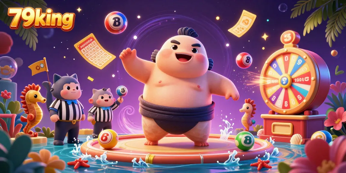 Experience the thrill of 79king casino games with vibrant illustrations of lottery excitement and underwater fun.