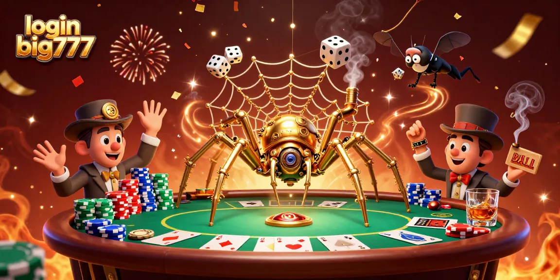 Engage with login big777 and explore the allure of this steampunk casino scene rich in detail.